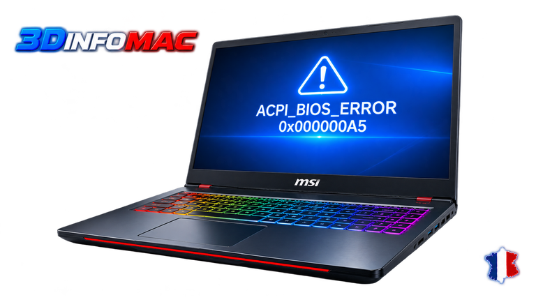 ACPI_BIOS_ERROR 0x000000A5 BIOS, ACPI,compatibilité gestion d’énergie