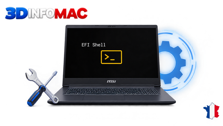 EFI Shell,Ouverture de l’interpréteur commandes EFI  Entrée démarrage