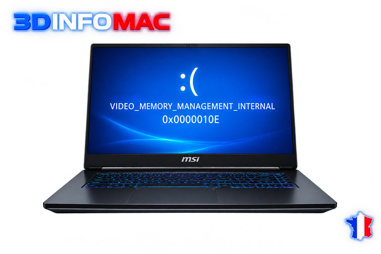 VIDEO_MEMORY_MANAGEMENT_INTERNAL  0x0000010E Gestion de mémoire vidéo