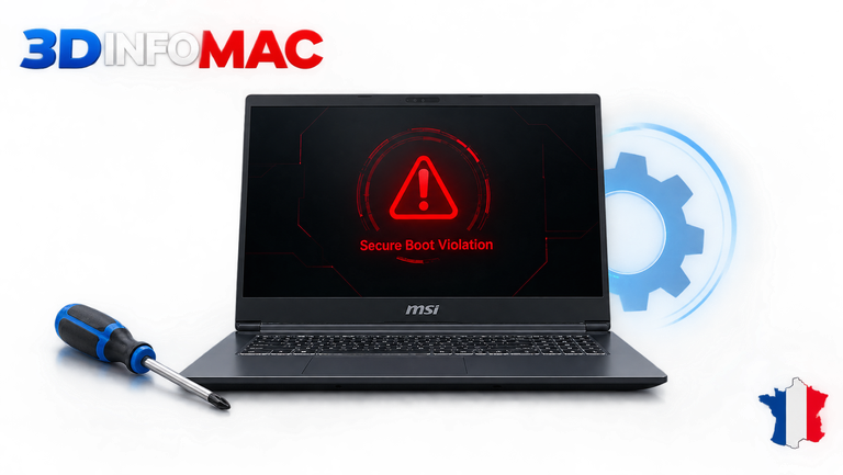 Secure Boot Violation, Échec de la vérification Secure Boot