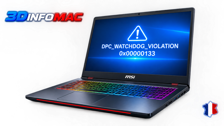 DPC_WATCHDOG_VIOLATION  0x00000133,stockage, délai de réponse système