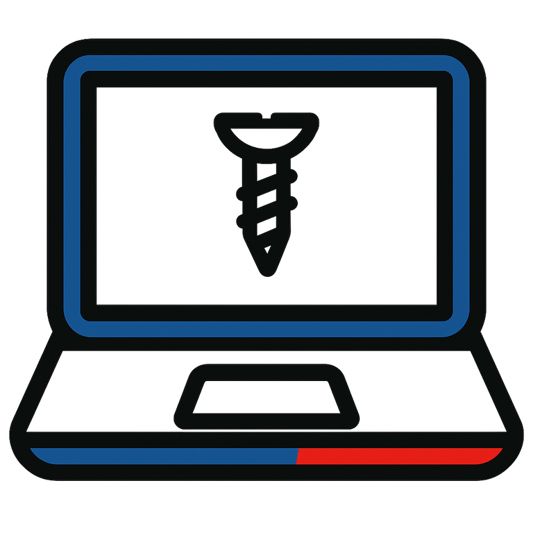 Retirer une vis bloquée dans un PC portable  