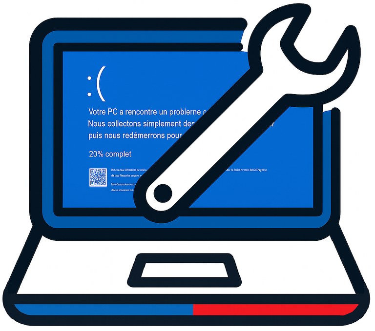 réparation résolution de problème de l'écran bleu